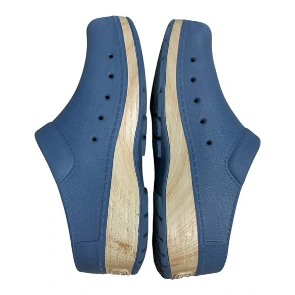 Dansko Kane Clogs Women’s Size 7.5-8 Blue Rubber Slip On Mule Waterproof Shoe - Picture 7 of 7